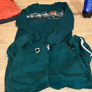 Green Dinosaur Pajama Set